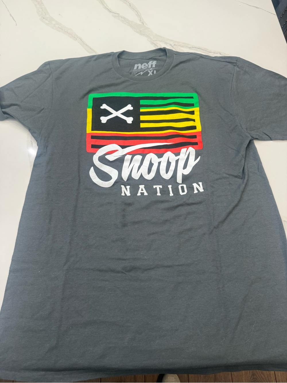 Snoop Dogg’s “Neff” Men's Charcoal Gray Crewneck t-shirt - XL